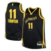 Klay Thompson Élégant Golden State Warriors Nike Youth Swingman Replica Jersey City Edition Black