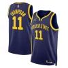 Klay Thompson Golden Haut de gamme State Warriors Jordan Brand Unisex Swingman Jersey Statement Edition Navy
