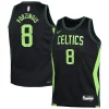 Kristaps Porzingis Boston Celtics Nike Youth 2024/25 Refiné Swingman Player Jersey City Edition Black