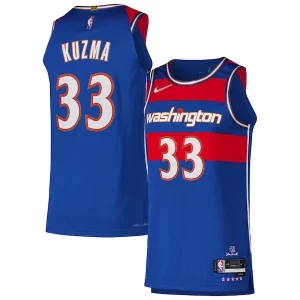 Kyle Kuzma Personalisable Washington Wizards Nike Authentic Player Jersey City Edition Royal