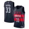Kyle Kuzma Washington Wizards Jordan Brand Unisex 2024/25 Swingman Jersey Statement Edition Navy Magnifique