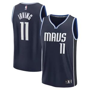 Kyrie Irving Dallas Mavericks Fast Break Replica Player Jersey Statement Edition Navy Personalisable