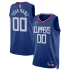 LA Clippers Nike 2021/22 Diamond Swingman Exclusif Custom Jersey Icon Edition Royal