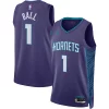 LaMelo Ball Charlotte Hornets Jordan Brand Confortable Unisex Swingman Jersey Statement Edition Purple