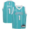LaMelo Ball Charlotte Hornets Jordan Collectible Brand Preschool Swingman Player Jersey Icon Edition Teal