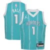 LaMelo Ball Charlotte Hornets Jordan Incontournable Brand Toddler Swingman Player Jersey Icon Edition Teal