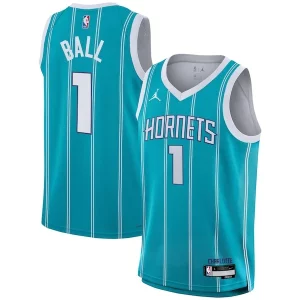 LaMelo Ball Charlotte Hornets Nike Youth Swingman Dashing Jersey Icon Edition Teal