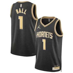 LaMelo Ball Charlotte Hornets Personalisable Jordan Brand Unisex Select Series Swingman Jersey聽鈥?Black