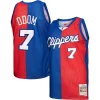 Lamar Odom LA Clippers Gracieux Hardwood Classics 2000/01 Split Swingman Jersey Royal/Red