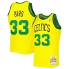 Larry Bird Boston Celtics 1985 Admirable 86 Hardwood Classics Reload 3.0 Swingman Jersey Gold