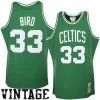 Larry Bird Boston Celtics 1985/86 Hardwood Classics Authentic Jersey Kelly Premium Green