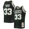 Larry Bird Boston Celtics 1985/86 Hardwood Classics Uninterrupted Swingman Luxueux Jersey Black