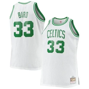 Larry Bird Boston Celtics Big & Tall 1985/86 Hardwood Refiné Classics Swingman Jersey White