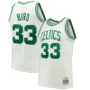 Larry Bird Boston Celtics Hardwood Classics 1985/86 Swingman Superbe Jersey White/Kelly Green