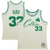 Larry Bird Boston Prime Celtics Chainstitch Swingman Jersey Cream