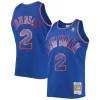 Larry Johnson New York Knicks 1996/97 Hardwood Uniques Classics Swingman Jersey Blue