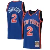 Larry Johnson New York Knicks 1998/99 Hardwood Unique Classics Swingman Jersey Blue