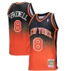 Latrell Sprewell New York Knicks Bold 1998/99 Hardwood Classics Fadeaway Swingman Player Jersey Orange/Black