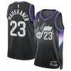 Lauri Markkanen Utah Jazz Jordan Brand Unisex 2024/25 Swingman Exclusif Jersey Statement Edition Black