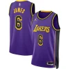 LeBron Charming James Los Angeles Lakers Jordan Brand Unisex Swingman Jersey Statement Edition Purple