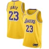 LeBron Éclatant James Los Angeles Lakers Nike Unisex Swingman Jersey Icon Edition Gold/White