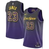 LeBron James Captivant Los Angeles Lakers Nike Unisex 2024/25 Swingman Player Jersey City Edition Purple