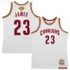 LeBron James Cleveland Cavaliers 2015/16 Hardwood Classics Incontournable Authentic Jersey White