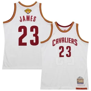LeBron James Cleveland Cavaliers 2015/16 Hardwood Classics Incontournable Authentic Jersey White