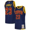 LeBron James Cleveland Cavaliers 2015/16 Unique Hardwood Classics Authentic Jersey Navy