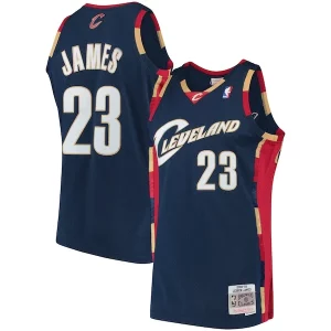 LeBron James Cleveland Cavaliers Gracieux Hardwood Classics Swingman Jersey Navy