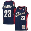LeBron James Cleveland Cavaliers Youth 2008 09 Hardwood Classics Swingman Jersey Bold Navy