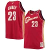 LeBron James Cleveland Élégant Cavaliers 2003/04 Big & Tall Hardwood Classics Swingman Jersey Red