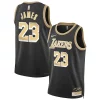 LeBron James Gracieux Los Angeles Lakers Nike Unisex Select Series Swingman Jersey聽鈥?Black