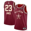 LeBron James Jordan Brand Unisex 2024 NBA All Star Game Tendance Swingman Jersey Crimson