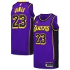 LeBron James Los Angeles Lakers Jordan Brand Authentic Refiné Player Jersey Statement Edition Purple