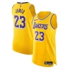 LeBron James Los Angeles Lakers Nike Authentic Player Jersey Refiné Icon Edition Gold