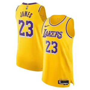LeBron James Los Angeles Lakers Nike Authentic Player Jersey Refiné Icon Edition Gold
