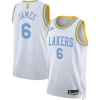 LeBron James Los Angeles Lakers Nike Dashing Swingman Jersey Classic Edition White