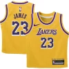LeBron James Los Angeles Lakers Nike Preschool Dri FIT Swingman Player Jersey Icon Splendide Edition Gold