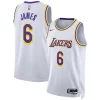 LeBron James Los Angeles Lakers Nike Unisex Personalisable Swingman Jersey Association Edition White