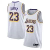 LeBron James Los Angeles Lakers Nike Unisex Swingman Jersey Association Charming Edition White/Gold