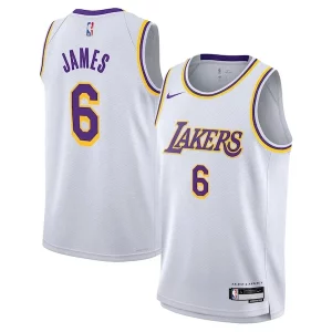 LeBron James Los Angeles Lakers Nike Youth Swingman Jersey Association Edition White Luxueux
