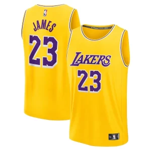LeBron James Los Angeles Lakers Youth Fast Break Replica Player Jersey Icon Edition Exclusif Gold