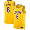 LeBron James Los Authentique Angeles Lakers Nike 2021/22 Diamond Swingman Jersey Icon Edition Gold