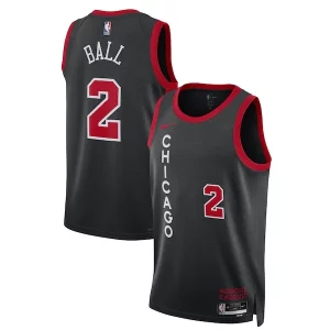 Lonzo Ball Chicago Gracieux Bulls Nike Unisex 2023/24 Swingman Jersey Black City Edition