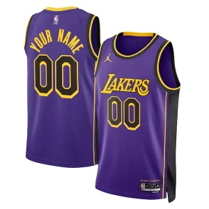Los Angeles Commémoratif Lakers Jordan Brand Unisex 2022/23 Swingman Custom Jersey Statement Edition Purple