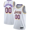 Los Angeles Lakers Nike 2020/21 Swingman Custom Jersey Association Edition Haut de gamme White