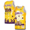 Los Superbe Angeles Lakers x Tats Cru Hardwood Classics Fashion Jersey Gold
