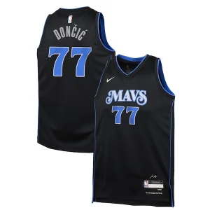 Luka Dončić Dallas Mavericks Nike Youth Swingman Notable Replica Jersey City Edition Black