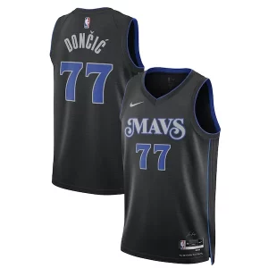 Luka Dončić Dallas Mavericks Notable Nike Unisex 2023/24 Swingman Jersey Black City Edition